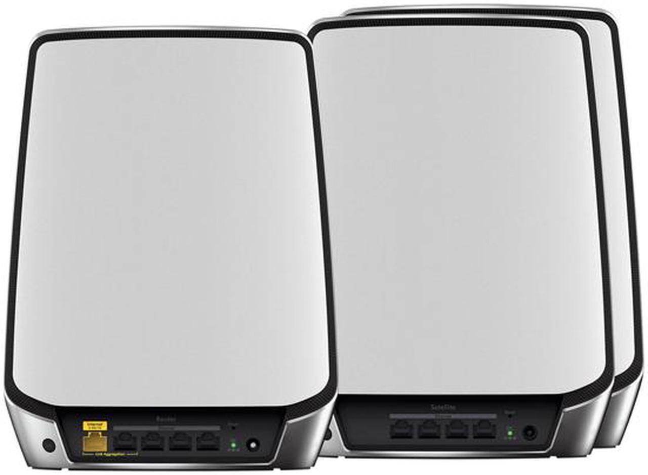 Alt view image 3 of 4 - NETGEAR Orbi Whole Home Tri-Band Mesh WiFi 6 System (RBK853) - Router with 2 Satellite Extenders | Coverage Up to 7,500 Sq. ft. and 60+ Devices | Tri-Band AX6000 WiFi (Up to 6Gbps)