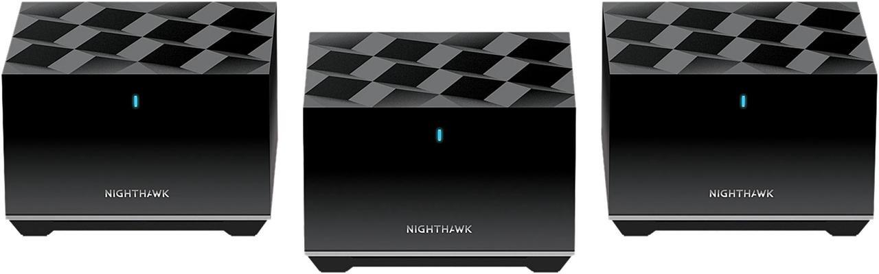 Main image of NETGEAR Nighthawk Tri-band Whole Home Mesh WiFi 6 System (MK83) - AX3600 Router with 2 Satellite Extenders, Coverage up to 6,750 sq. ft.