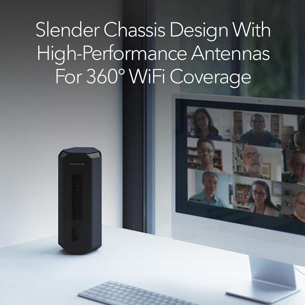 Alt view image 5 of 7 - NETGEAR RS700S-100NAS Nighthawk Tri-Band WiFi 7 Router, 19Gbps, 10 Gig Ports with 1-year NETGEAR Armor