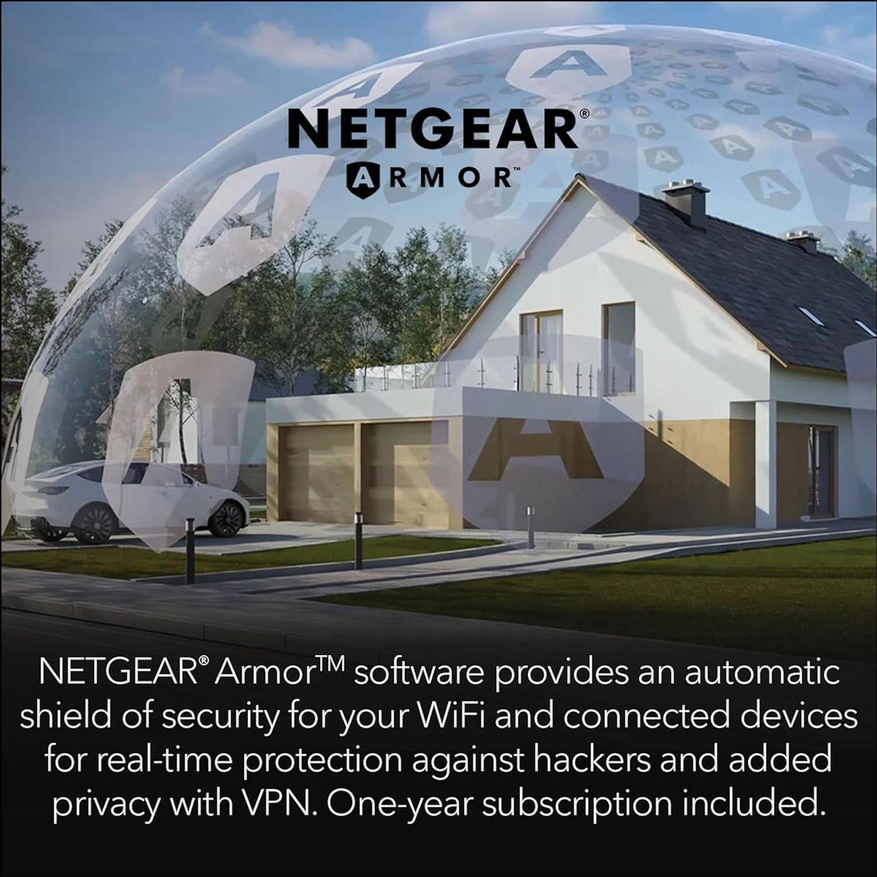 Alt view image 7 of 7 - NETGEAR RS700S-100NAS Nighthawk Tri-Band WiFi 7 Router, 19Gbps, 10 Gig Ports with 1-year NETGEAR Armor