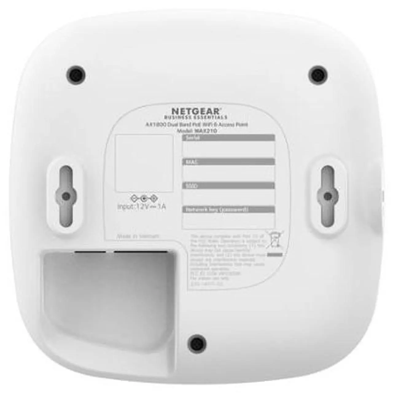 Alt view image 9 of 9 - Netgear WAX210 Dual Band IEEE 802.11 a/b/g/n/ac/ax/e 1.80 Gbit/s Wireless Access Point - Indoor
