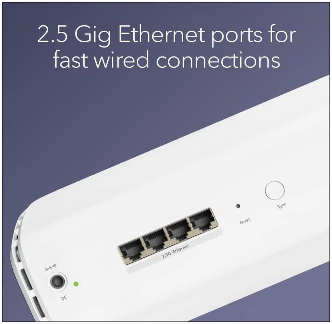 Alt view image 6 of 7 - NETGEAR Orbi 870 Series (RBE870) Tri-Band WiFi 7 Mesh Add-on Satellite – Works with Orbi RBE872 and RBE873 – Security Features, Adds Coverage Up to 3,000 Sq. Ft. - BE21000 802.11be (Up to 21 Gbps)