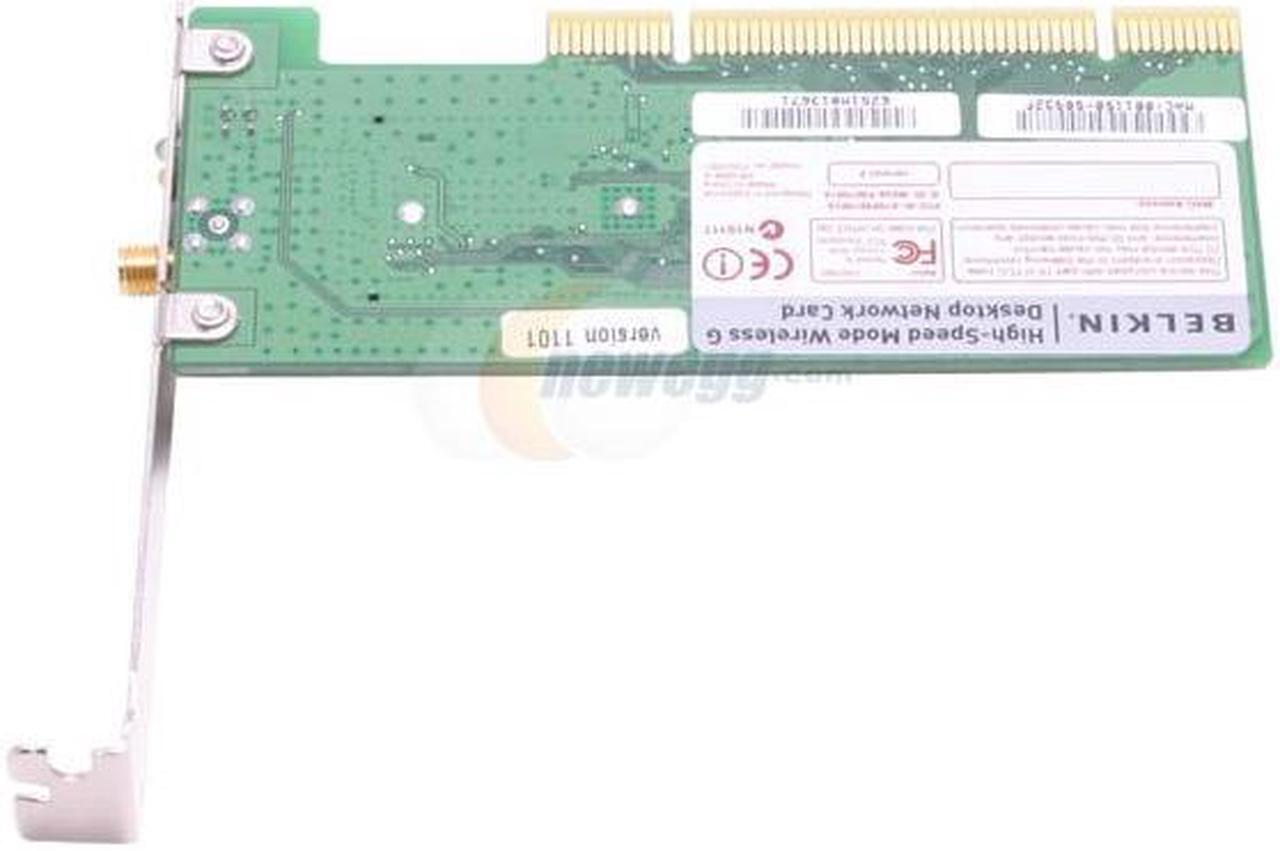 Alt view image 4 of 7 - BELKIN F5D7001 Wireless G Plus Network Card IEEE 802.11b/g PCI Up to 125Mbps Wireless Data Rates