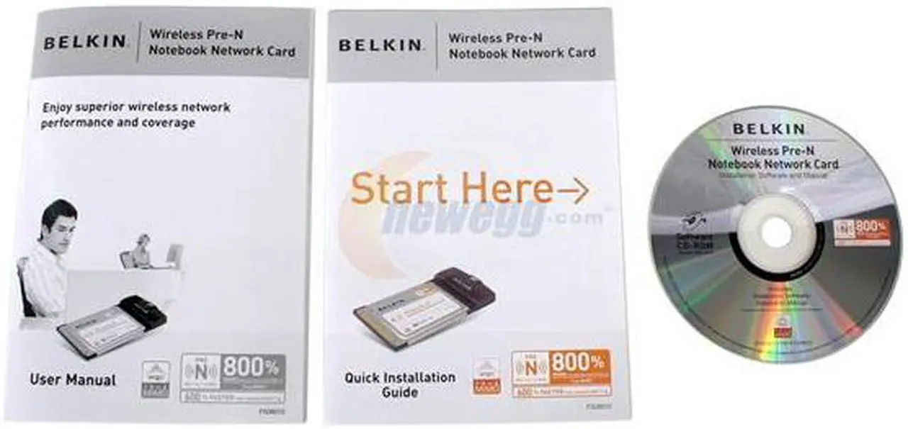 Alt view image 3 of 4 - BELKIN F5D8010 Wireless Pre-N Notebook Network Card
