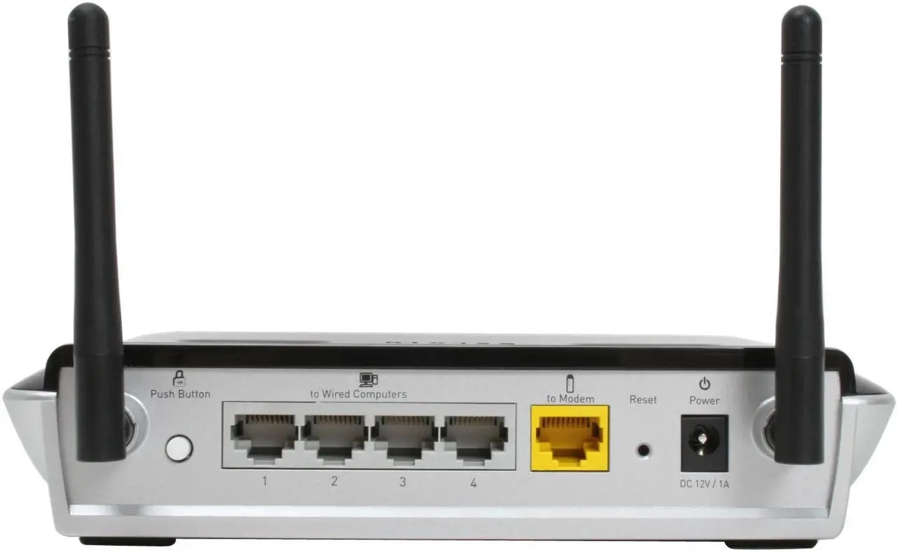 Alt view image 3 of 6 - BELKIN F5D8233-4 N Wireless Router IEEE 802.11b/g, IEEE 802.11n Draft