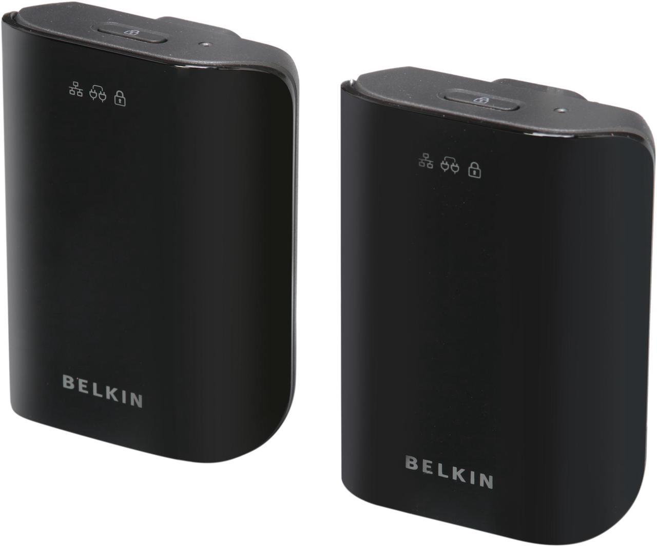 BELKIN F5D4077 VideoLink Powerline Internet Adapter Up to 200Mbps