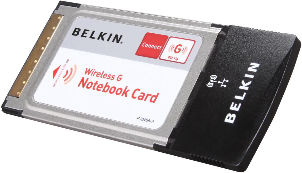 Main image of BELKIN F5D7010 Wireless G Notebook Card