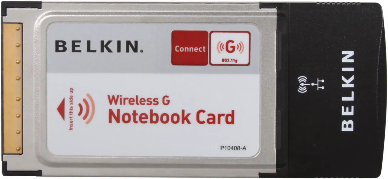 Alt view image 2 of 4 - BELKIN F5D7010 Wireless G Notebook Card