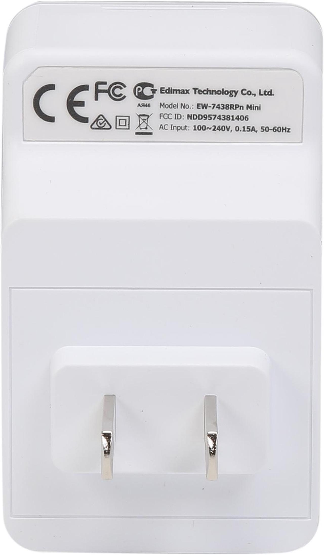 Alt view image 4 of 6 - EDIMAX EW-7438RPn Mini N300 Mini Wi-Fi Extender/Access Point/Wi-Fi Bridge