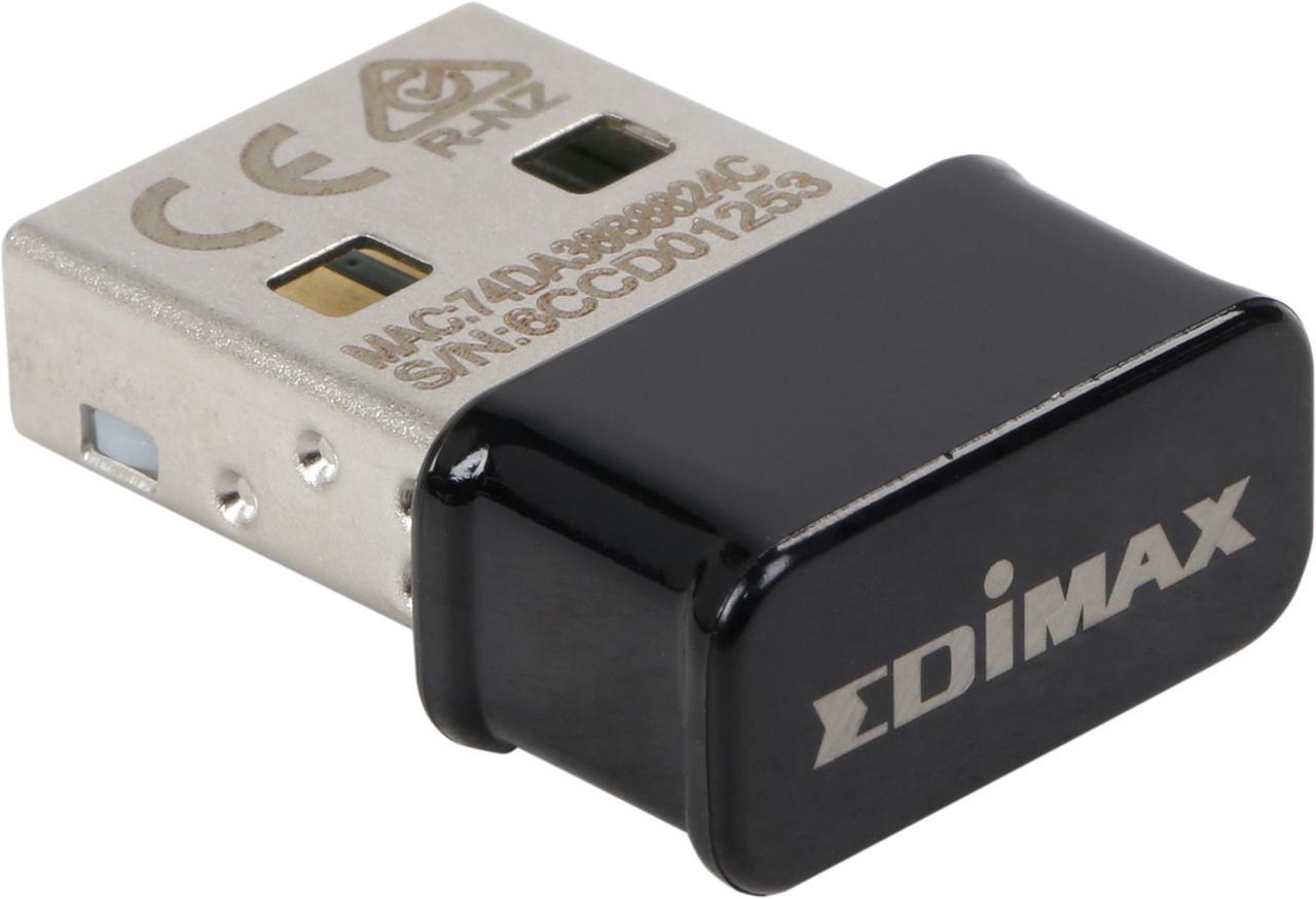 Edimax EW-7822ULC AC1200 Dual-Band Nano Wi-Fi Adapter, Nano Size Lets You Plug it and Forget It