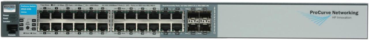 Alt view image 5 of 14 - HP J9021A#ABA Managed ProCurve Switch 2810-24G