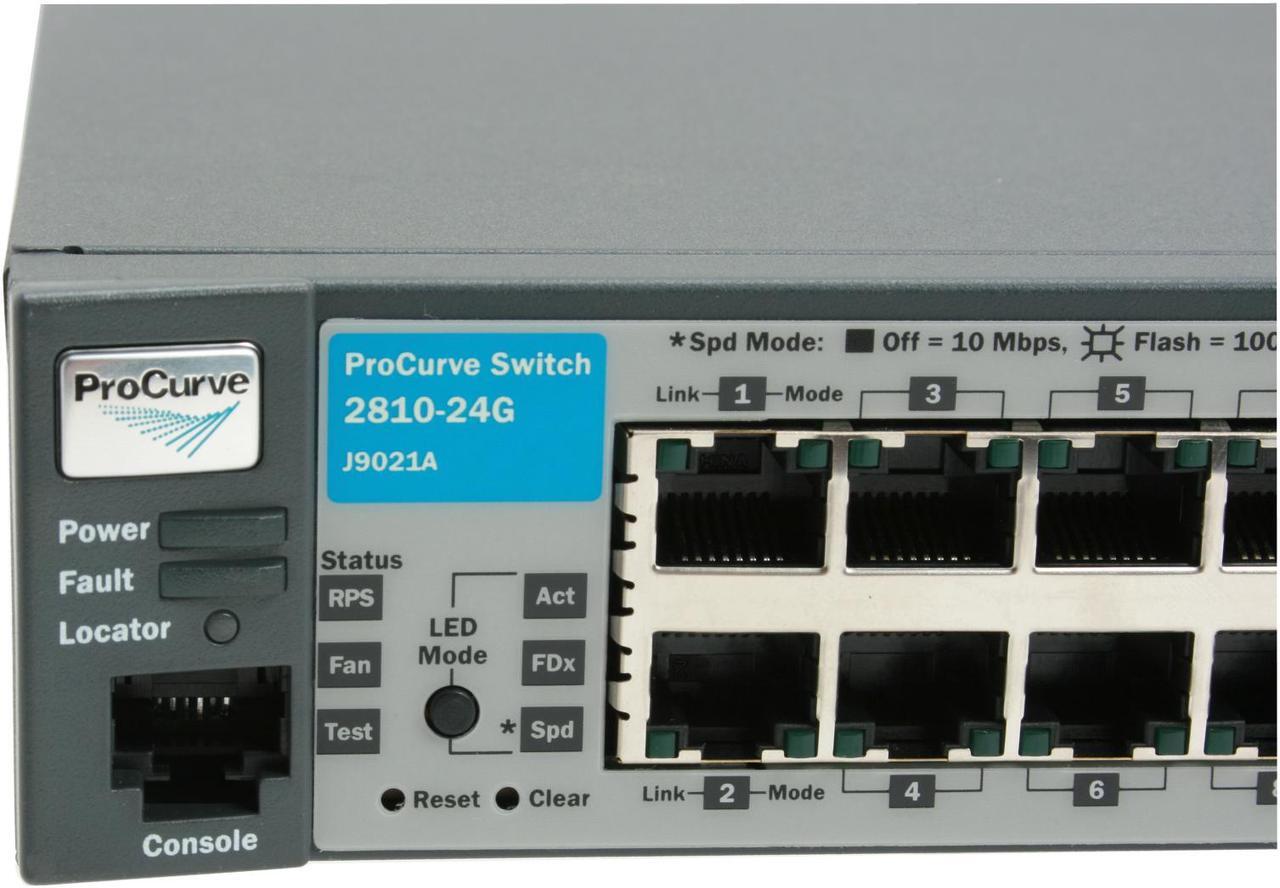 Alt view image 6 of 14 - HP J9021A#ABA Managed ProCurve Switch 2810-24G