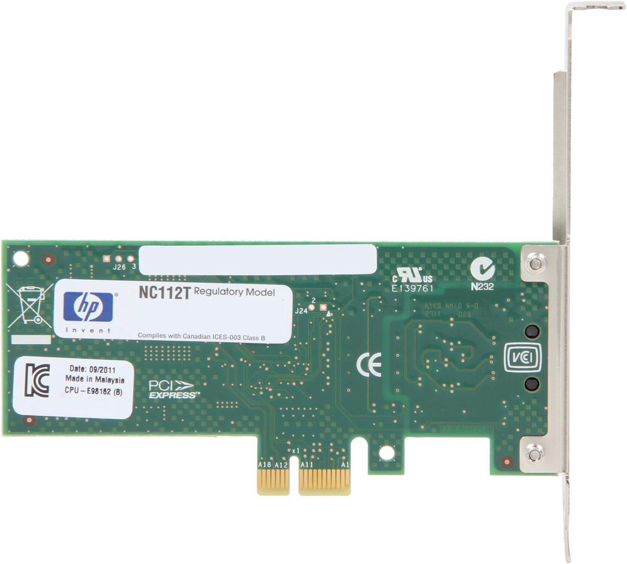 Alt view image 4 of 5 - HP 503746-B21 NC112T Gigabit Ethernet Server Adapter 10/100/1000Mbps PCI-Express 1 x RJ45