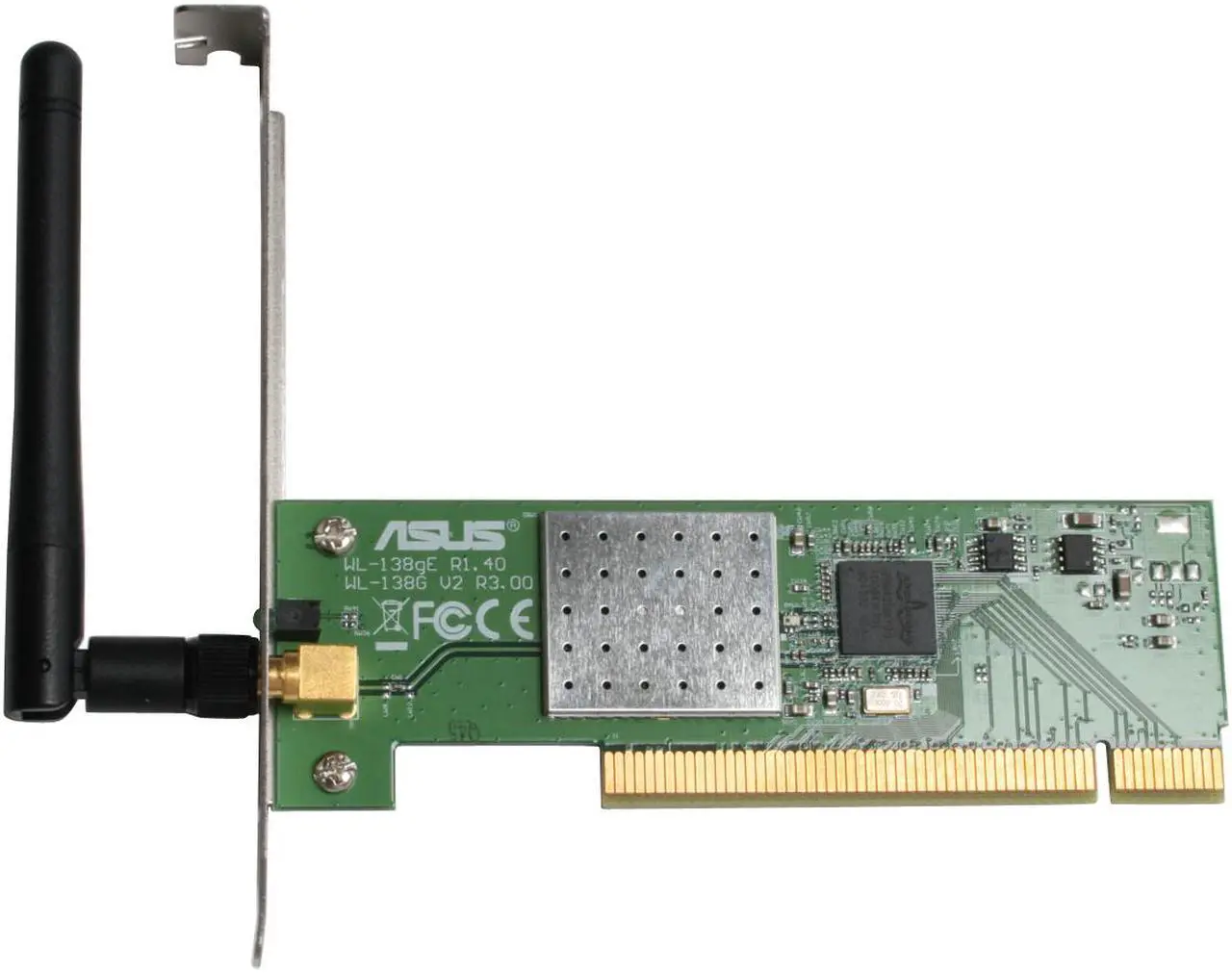 Alt view image 2 of 5 - ASUS WL-138g V2 Wireless Adapter IEEE 802.11b/g PCI Up to 54Mbps Wireless Data Rates