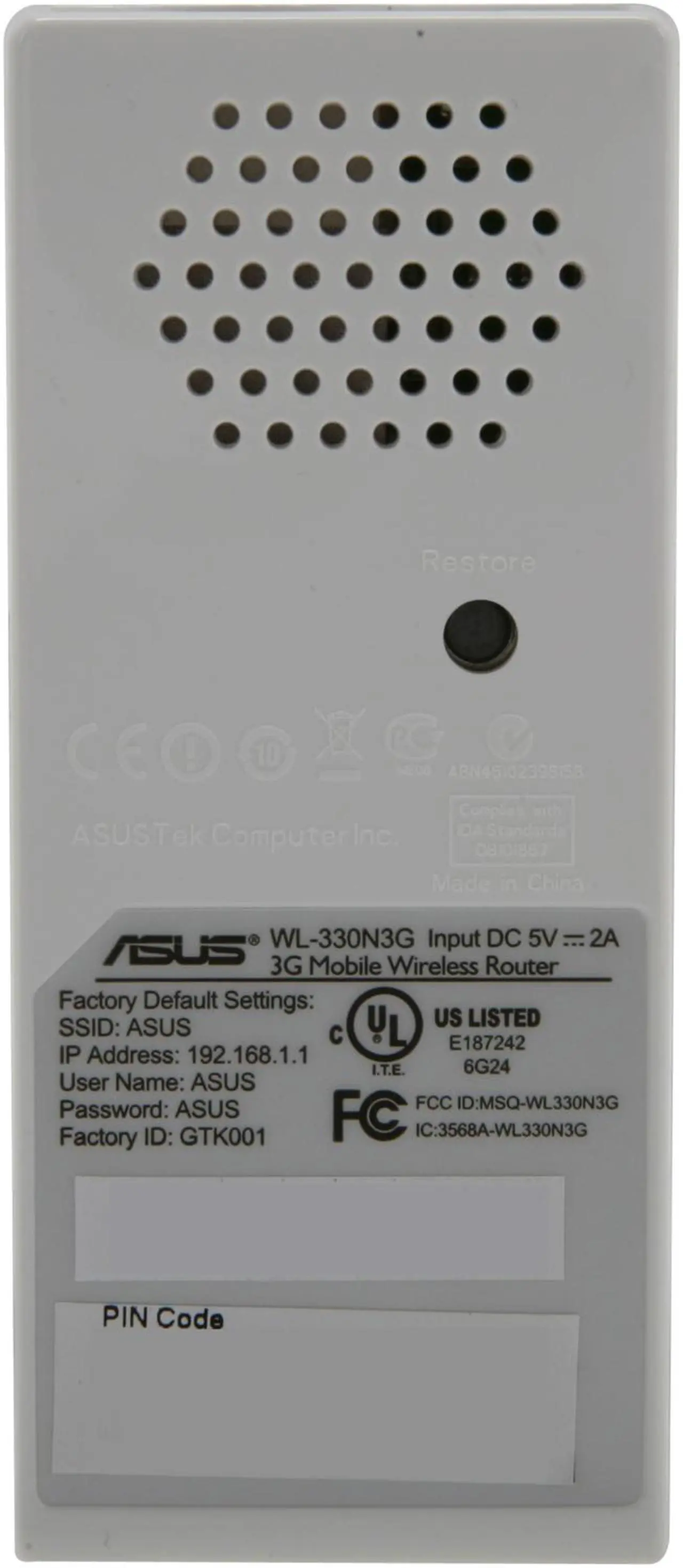 Alt view image 4 of 5 - ASUS WL-330N3G 6-in-1 Wireless-N150 Mobile Router IEEE 802.3/3u, IEEE 802.11b/g/n