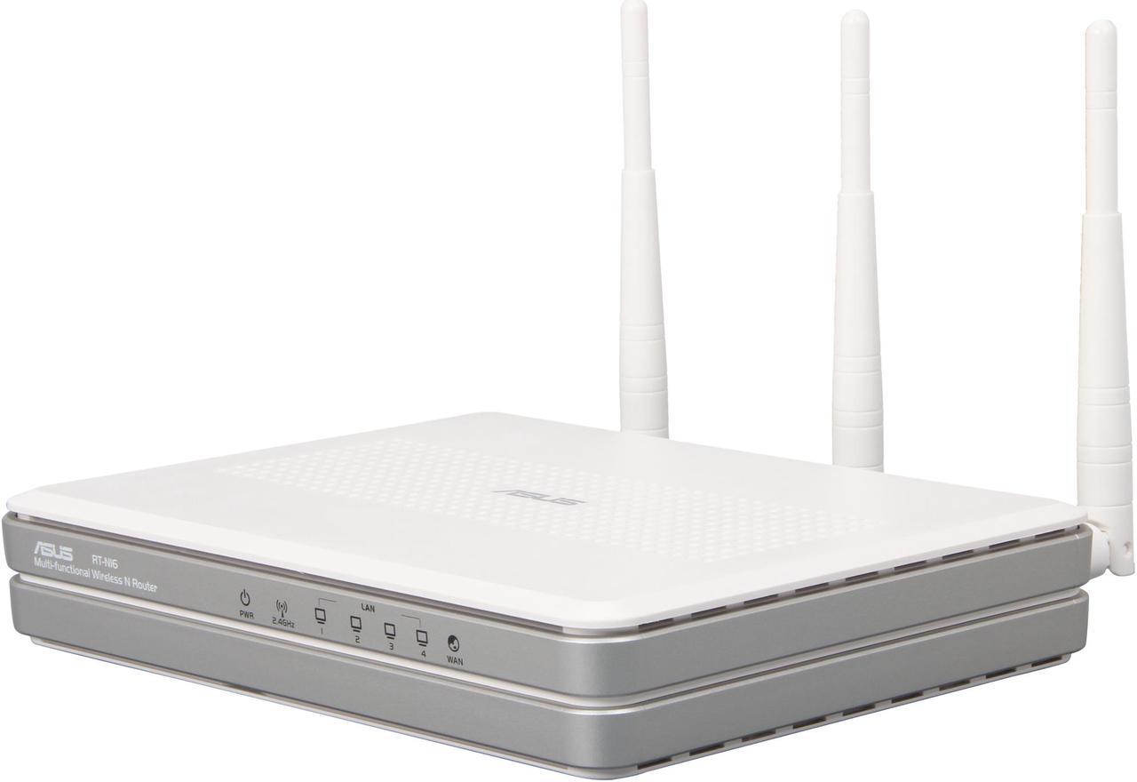 Alt view image 2 of 6 - Asus Certified RT-N16 Multi-Functional Gigabit Wireless N Router w/ Storage, Printer and Media Server IEEE 802.11b/g, IEEE 802.11n Draft