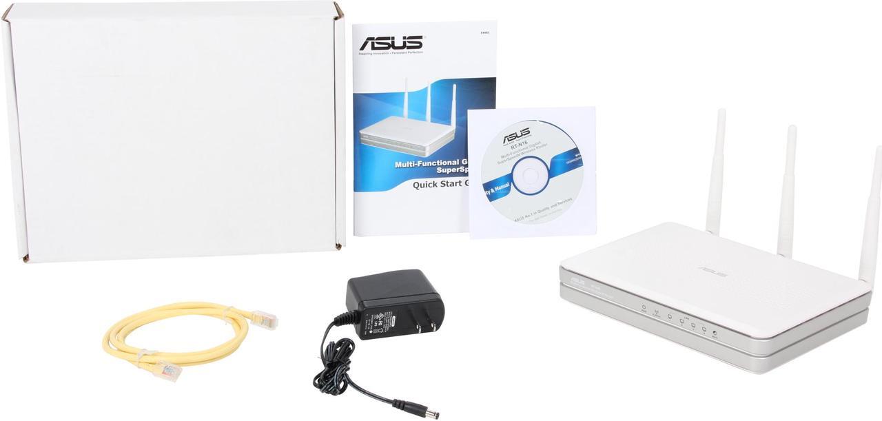 Alt view image 6 of 6 - Asus Certified RT-N16 Multi-Functional Gigabit Wireless N Router w/ Storage, Printer and Media Server IEEE 802.11b/g, IEEE 802.11n Draft