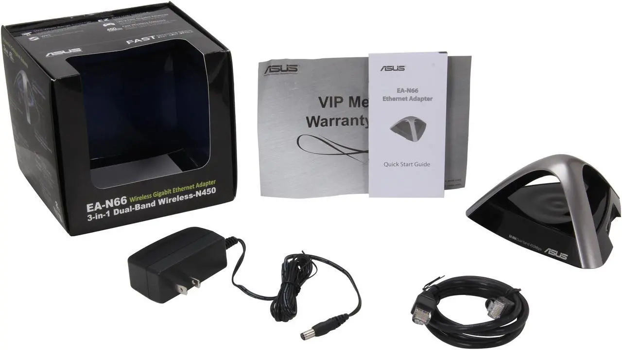 Alt view image 6 of 6 - ASUS EA-N66 Dual-Band Wireless-N900, 3 in 1 Access Point/Repeater/Gigabit Ethernet Adapter IEEE 802.11a/b/g/n 1 x RJ-45 Ethernet port Up to 450Mbps downlink + 450Mbps uplink Wireless