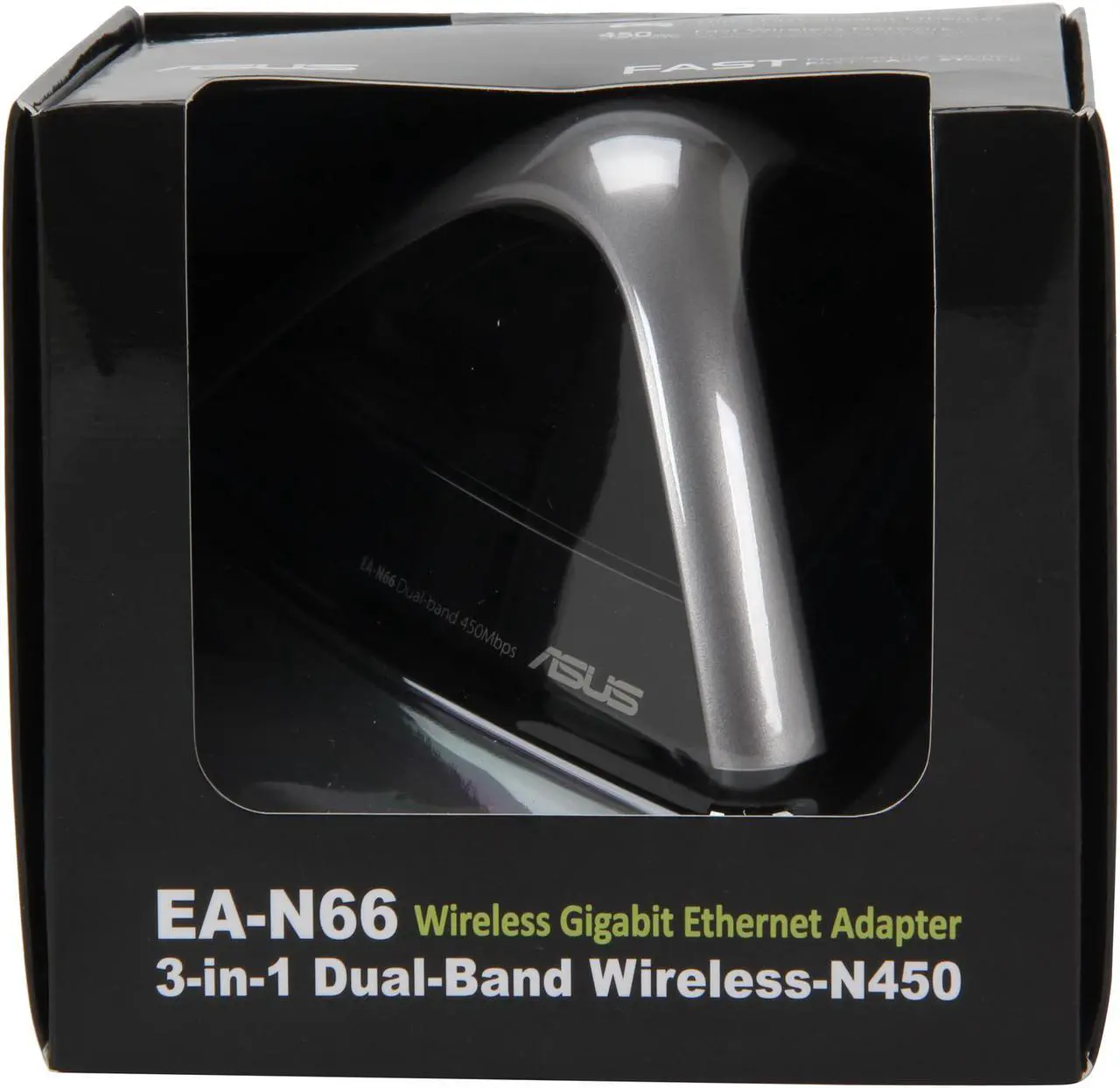 Alt view image 7 of 6 - ASUS EA-N66 Dual-Band Wireless-N900, 3 in 1 Access Point/Repeater/Gigabit Ethernet Adapter IEEE 802.11a/b/g/n 1 x RJ-45 Ethernet port Up to 450Mbps downlink + 450Mbps uplink Wireless
