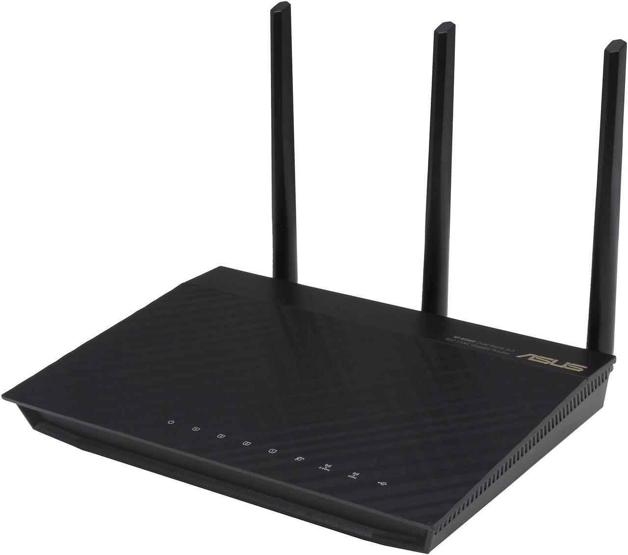 Main image of ASUS RT-AC66U Dual-Band Wireless-AC1750 Gigabit Router-Certified Refurbished