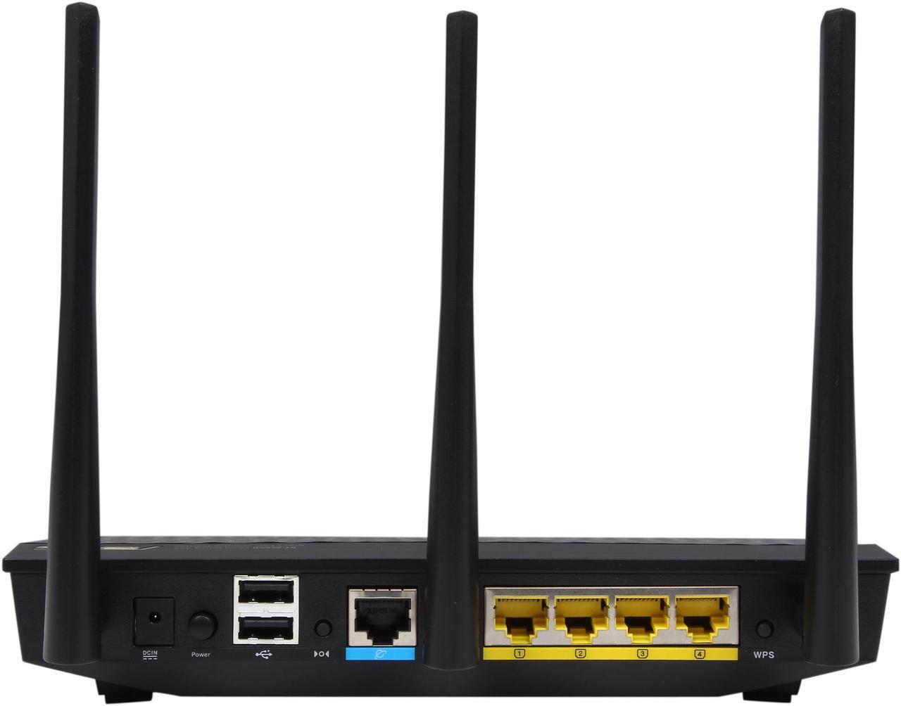 Alt view image 4 of 5 - ASUS RT-AC66U Dual-Band Wireless-AC1750 Gigabit Router-Certified Refurbished
