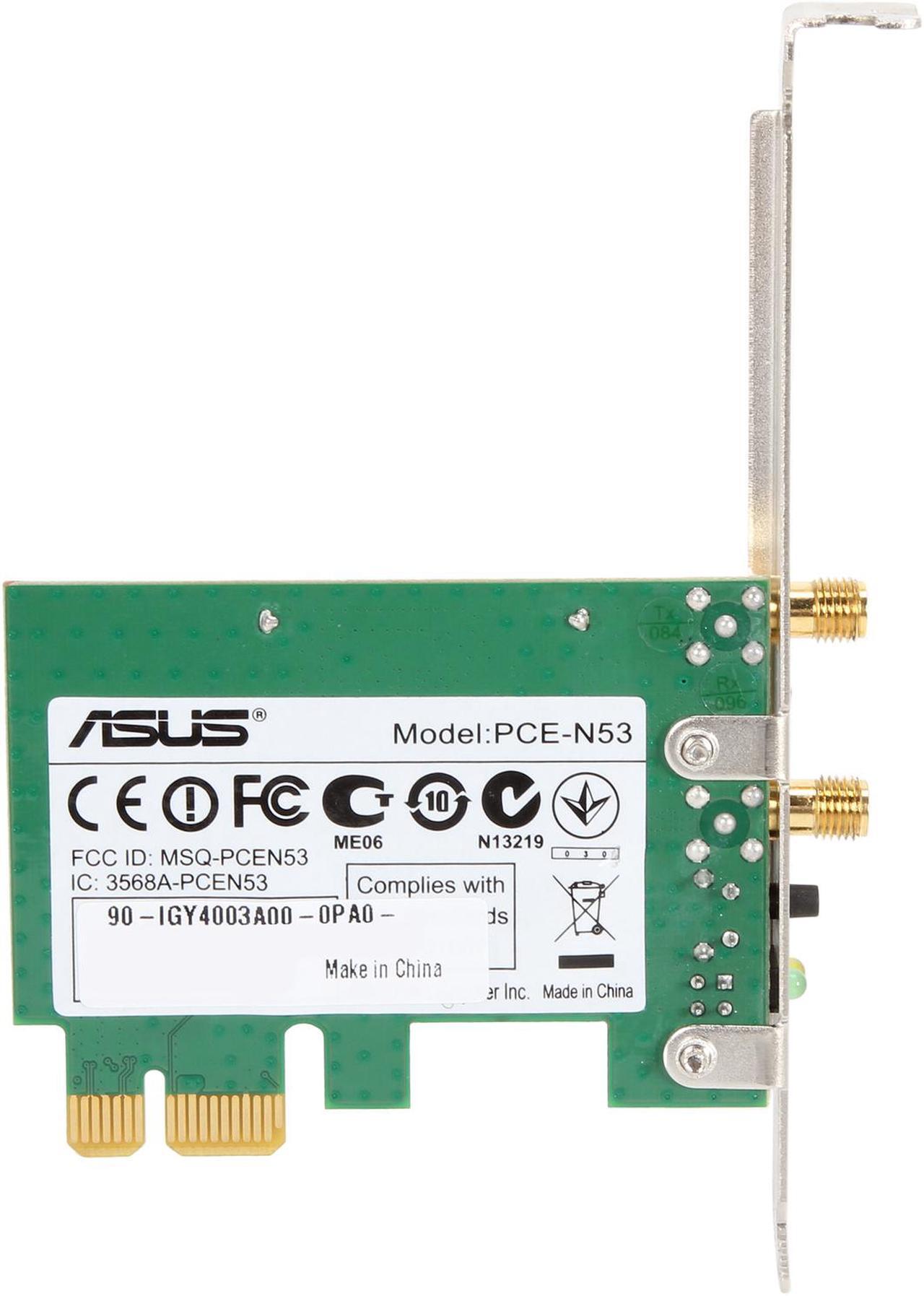 Alt view image 4 of 5 - ASUS PCE-N53 Dual-Band Wireless-N600 Adapter IEEE 802.11a/b/g/n PCI Express Up to 300Mbps downlink+300Mbps uplink Wireless Data Rates (Asus Certified)