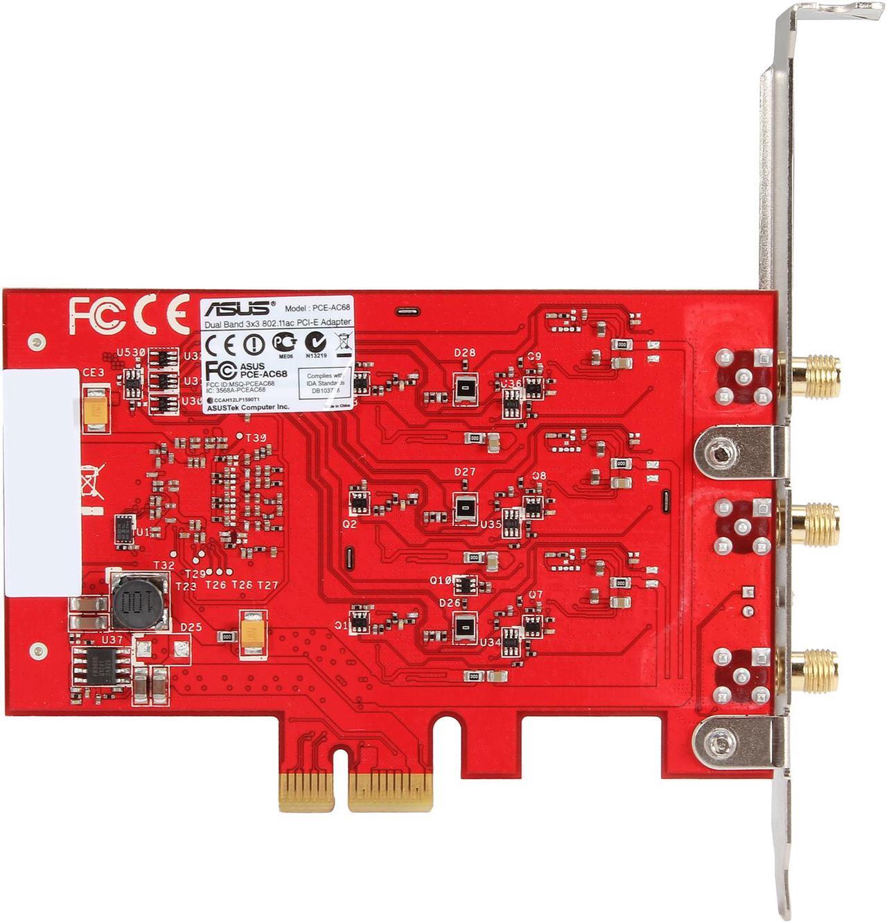Alt view image 5 of 8 - ASUS PCE-AC68 AC1900 Dual-Band Wireless PCI-E Adapter