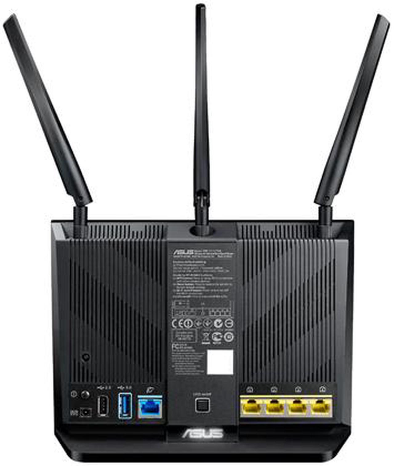 Alt view image 5 of 9 - ASUS AC1900 Wi-Fi Dual-band 3x3 Gigabit Wireless Router with AiProtection Network Security Powered by Trend Micro, AiMesh Whole Home Wi-Fi System Compatible (RT-AC68U)