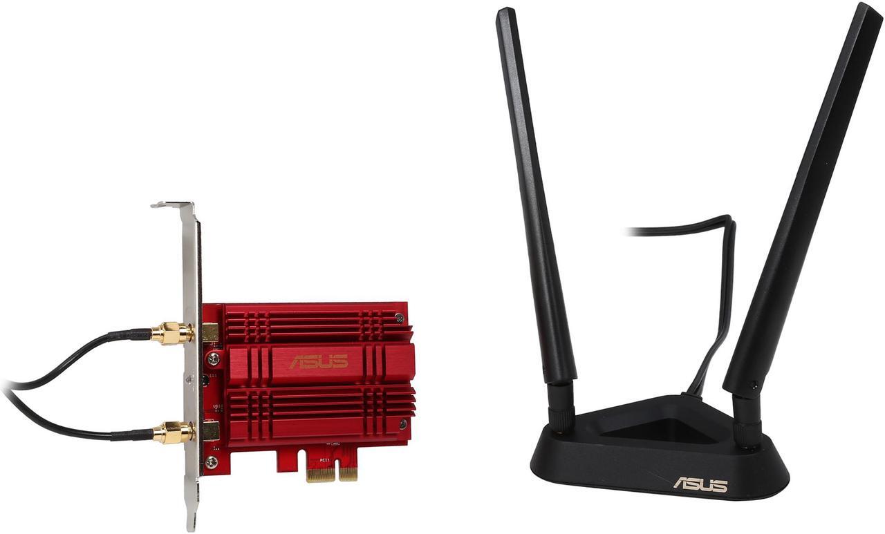 Alt view image 2 of 7 - ASUS PCE-AC56 2x2 802.11ac WiFi AC1300 PCIe Adapter