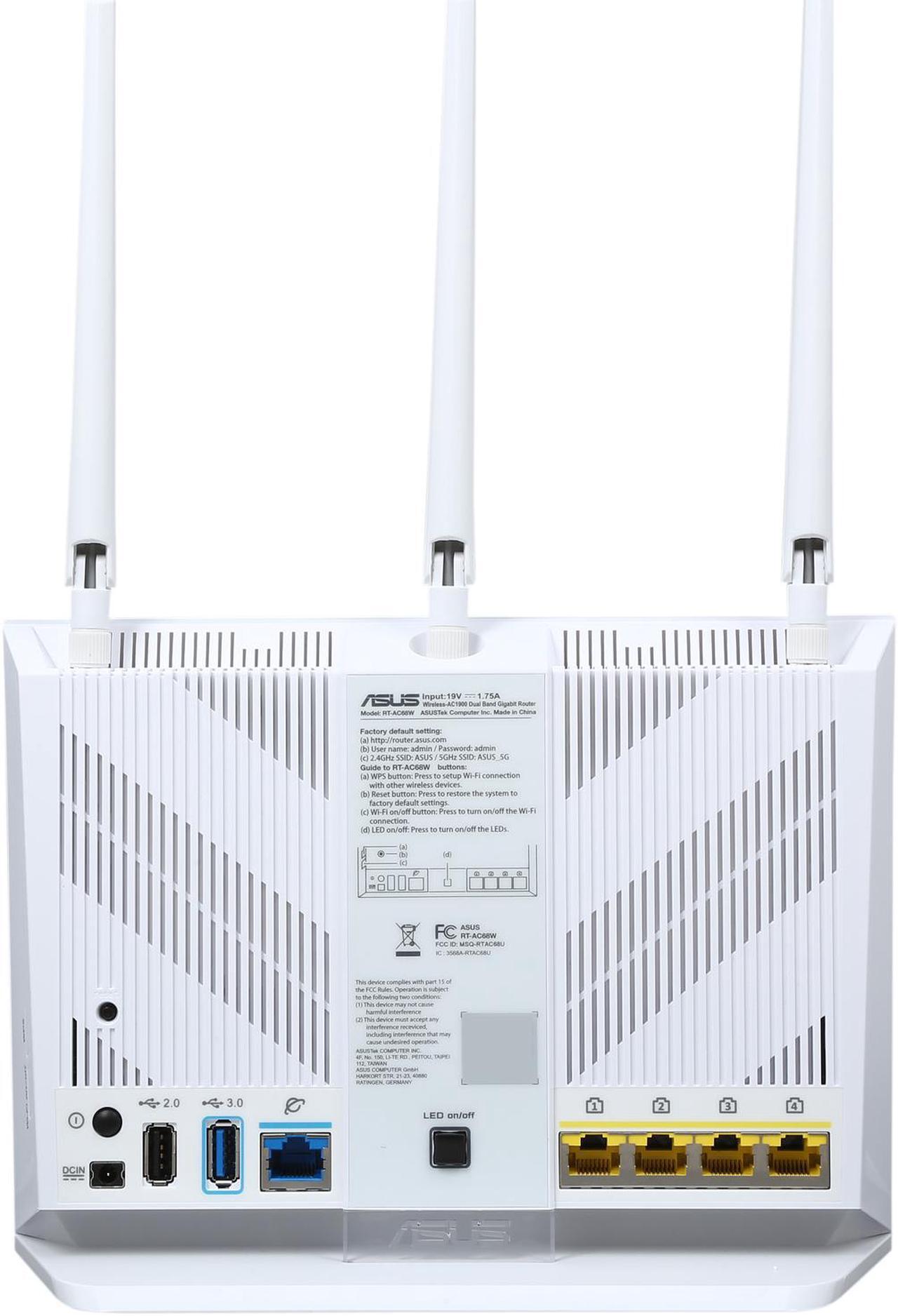 Alt view image 5 of 5 - ASUS RT-AC68W AC1900 WiFi Router