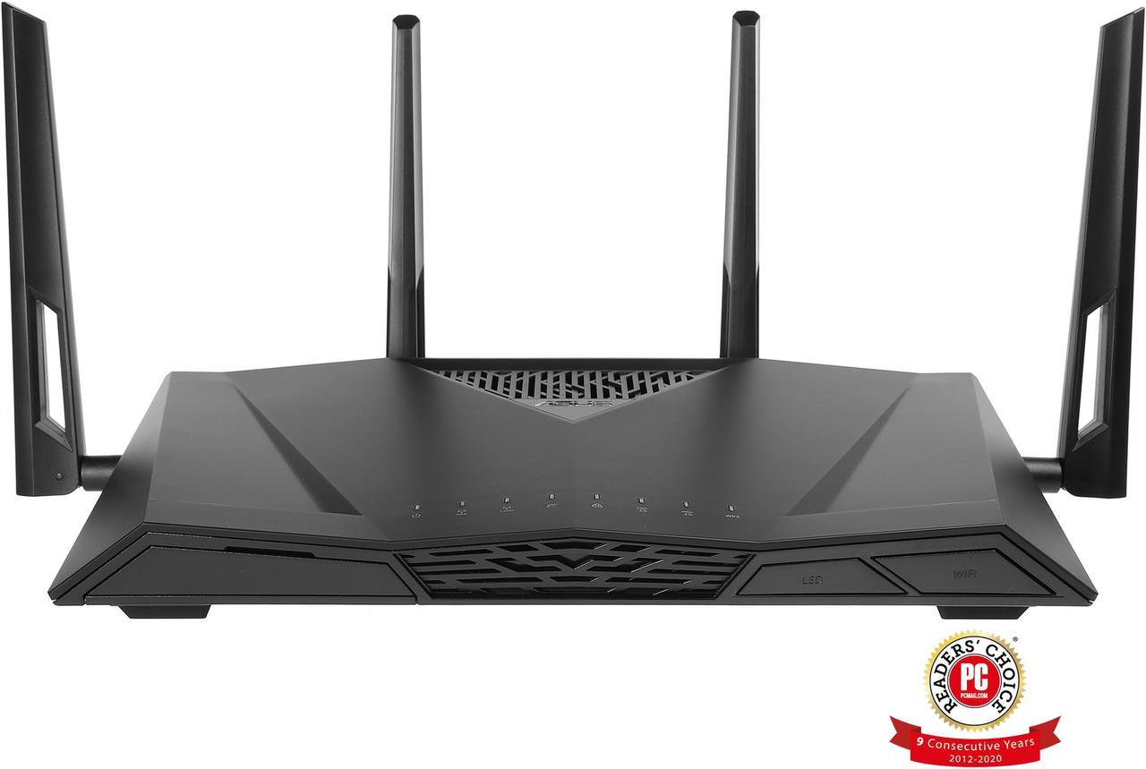 ASUS AC3100 Wi-Fi Dual-band Gigabit Wireless Router with 4x4 MU-MIMO, 4 x LAN Ports, AiProtection Network Security and WTFast Game Accelerator, AiMesh Whole Home Wi-Fi System Compatible (RT-AC3100)