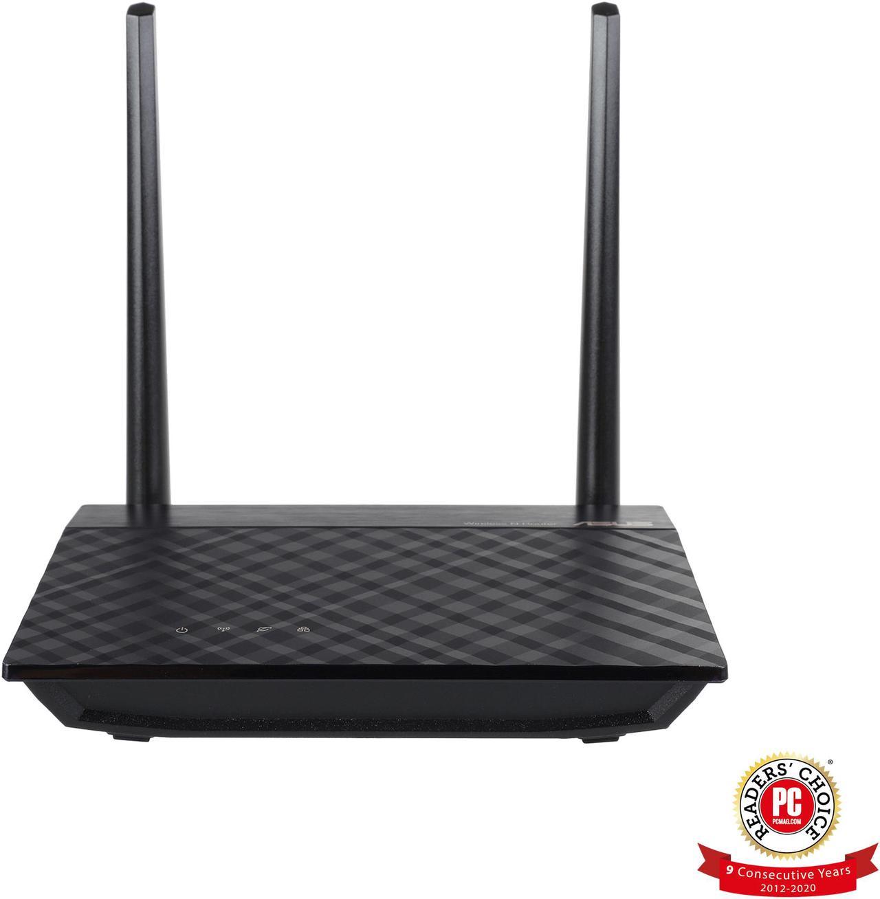 ASUS RT-N300 B1 N300 Wi-Fi Router with Three Operating Modes and Two High-performance Antennas