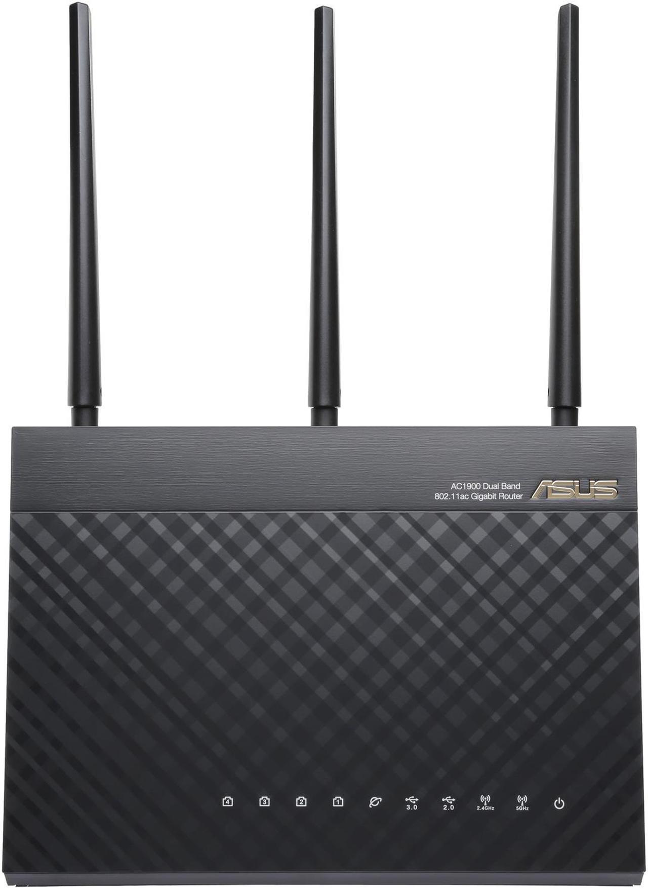 Alt view image 3 of 6 - ASUS RT-AC1900 AC1900 Dual-Band Wi-Fi Gigabit Router