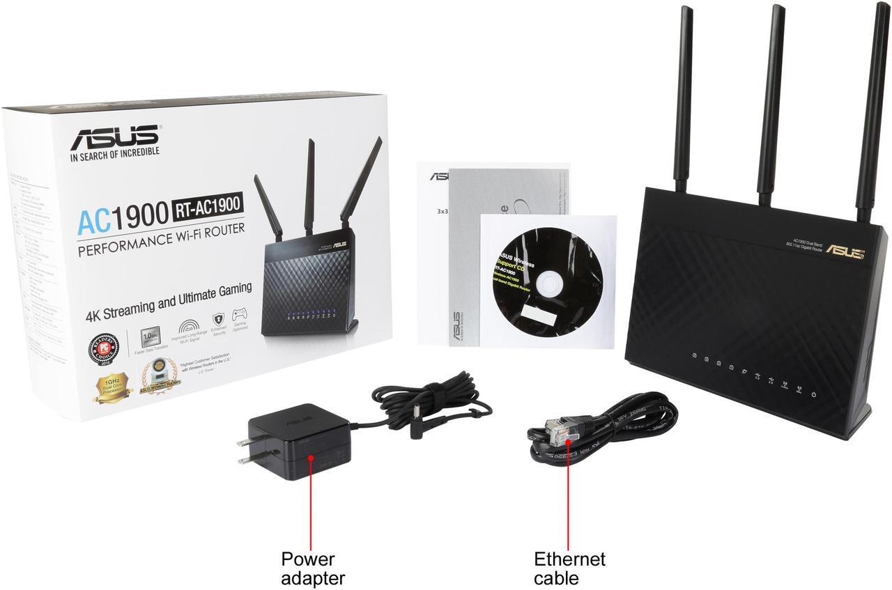 Alt view image 7 of 6 - ASUS RT-AC1900 AC1900 Dual-Band Wi-Fi Gigabit Router