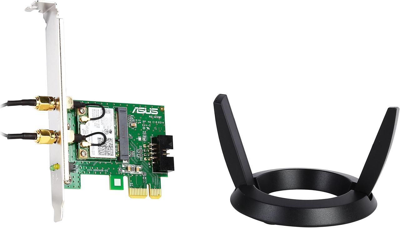Main image of ASUS PCE-AC55BT 802.11ac Wireless-AC1200 Bluetooth 4.0 PCIe / mPCIe adapter