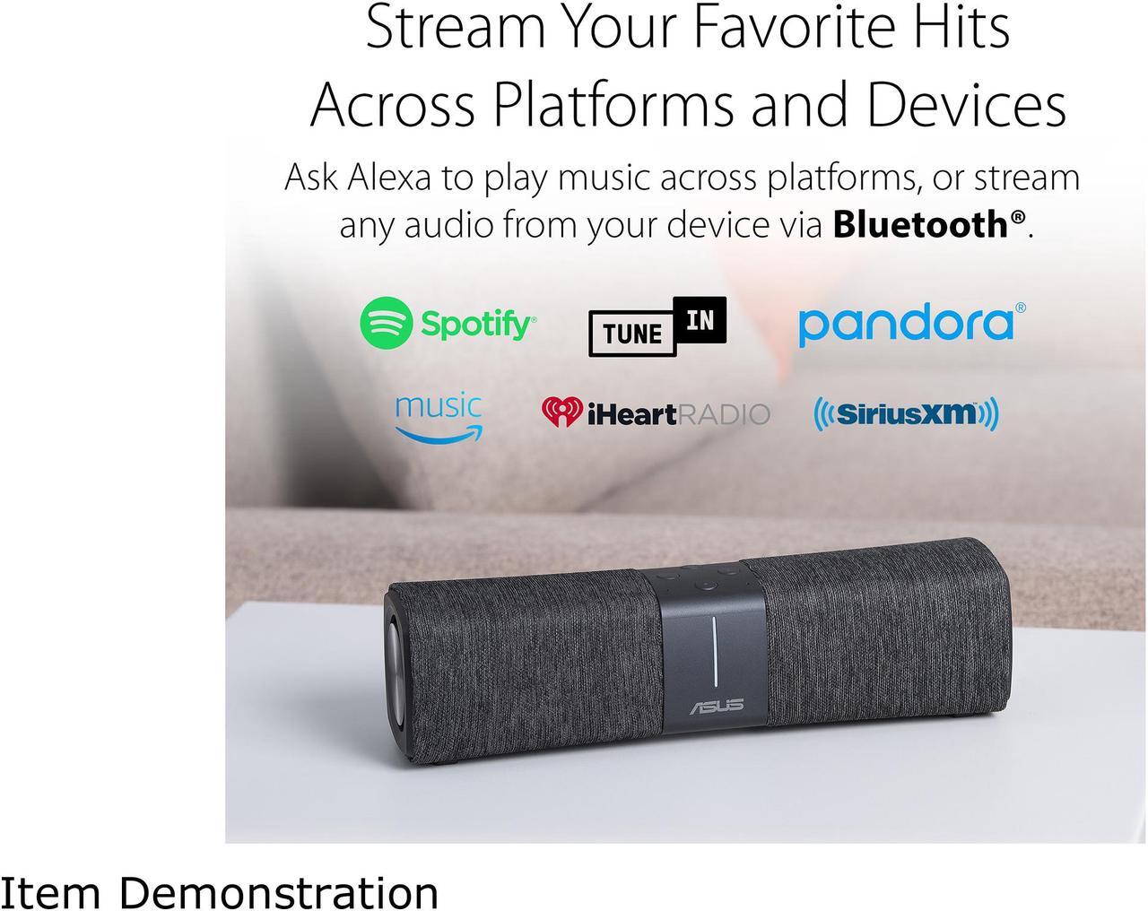 Alt view image 6 of 10 - ASUS Lyra Voice Home Mesh WiFi System AC2200, Tri-Band, AiProtection Security by Trend Micro, Parental Control, Amazon Alexa Built-in, Bluetooth, Two 8W Stereo Speakers