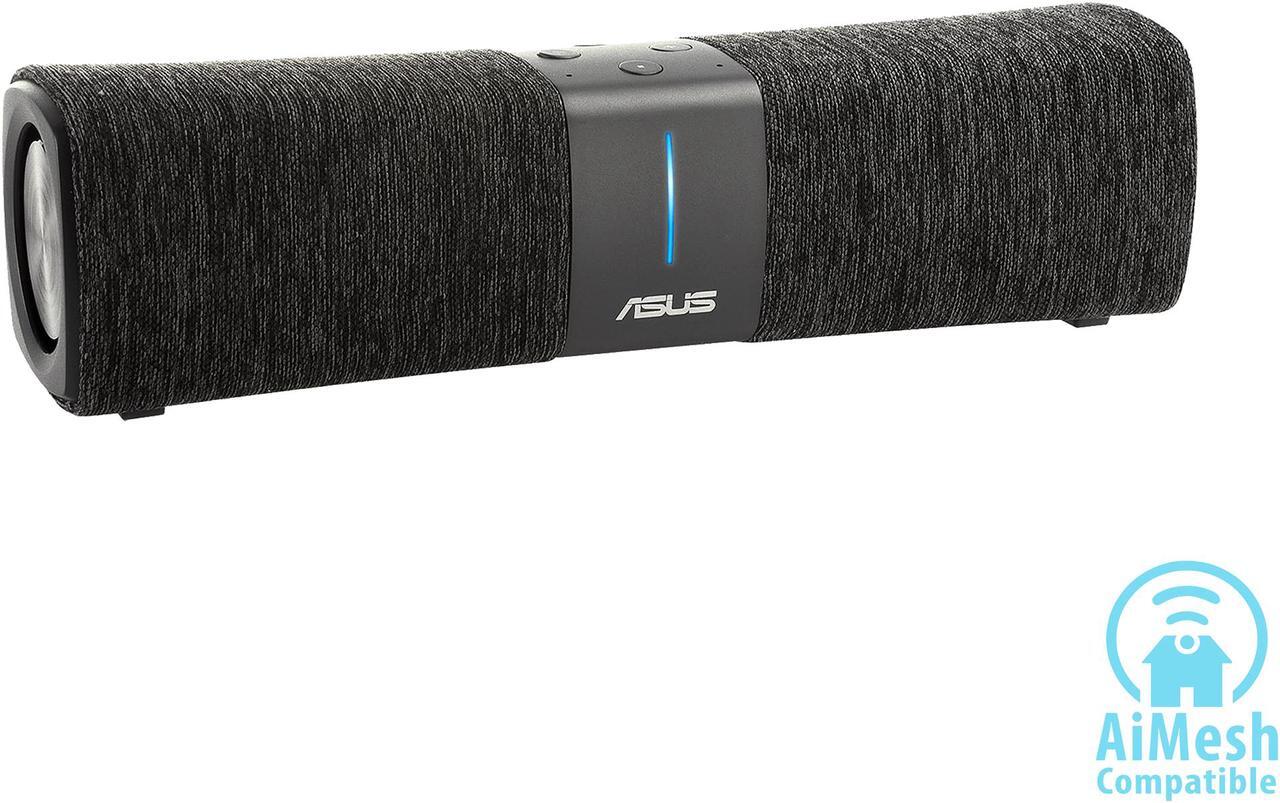 Alt view image 2 of 10 - ASUS Lyra Voice Home Mesh WiFi System AC2200, Tri-Band, AiProtection Security by Trend Micro, Parental Control, Amazon Alexa Built-in, Bluetooth, Two 8W Stereo Speakers