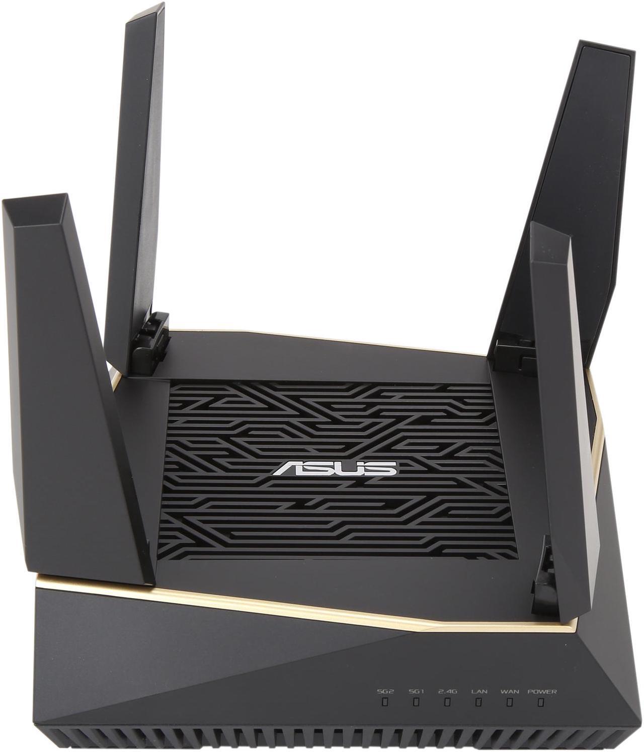 Alt view image 12 of 14 - ASUS RT-AX92U (2 Pack) AX6100 Tri-Band Wi-Fi 6 Gaming Mesh Router with 802.11Ax, Lifetime AiProtection Security by Trend Micro, AiMesh Compatible, Adaptive QoS & Parental Control
