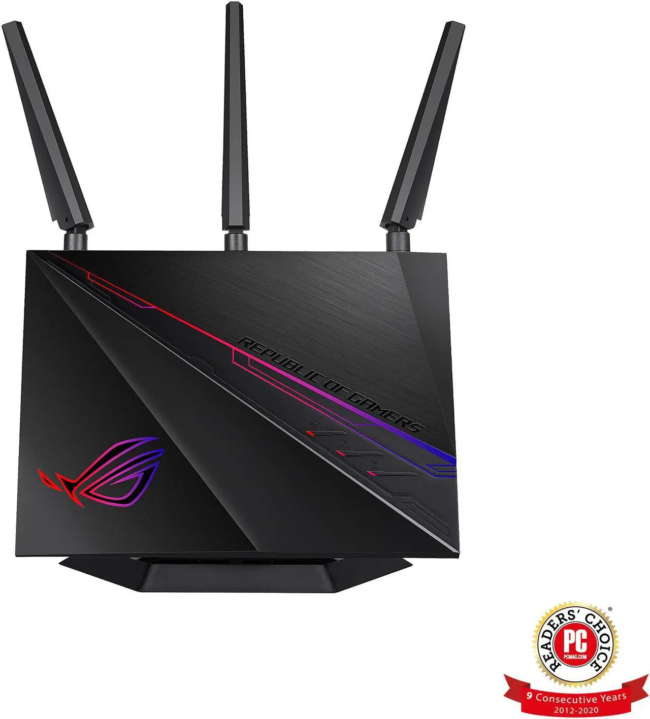 Main image of ASUS ROG (GT-AC2900) Dual-Band Wireless Gigabit Wi-Fi Gaming Router - GeForce NOW Optimization with Triple-Level Game Acceleration, 4 x LAN, 1 x USB 3.0, 1 x USB 2.0 Compatible with AiMesh