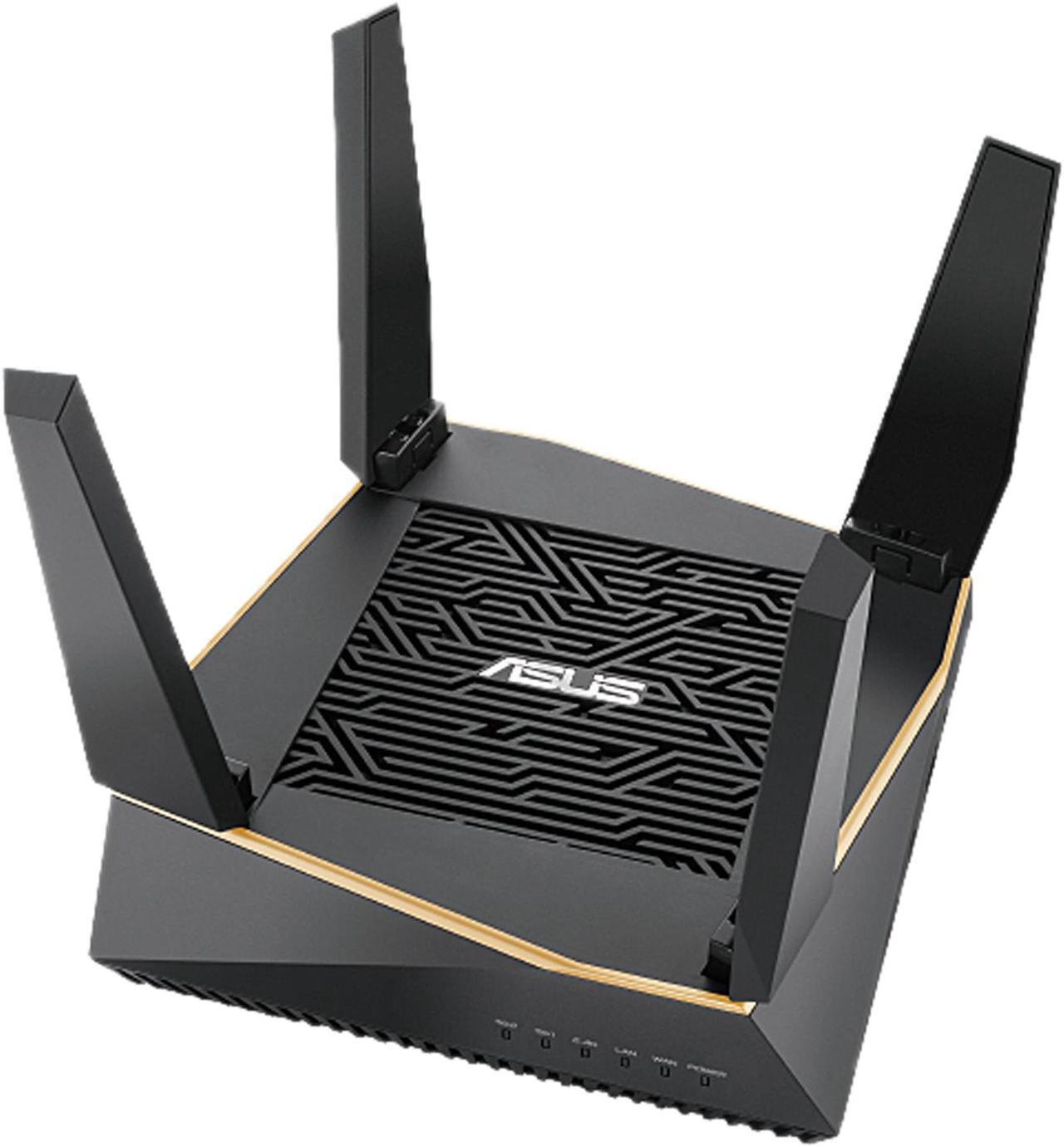 Alt view image 2 of 6 - ASUS RT-AX92U/CA AX6100 Tri-band WiFi 6 (802.11ax) Router