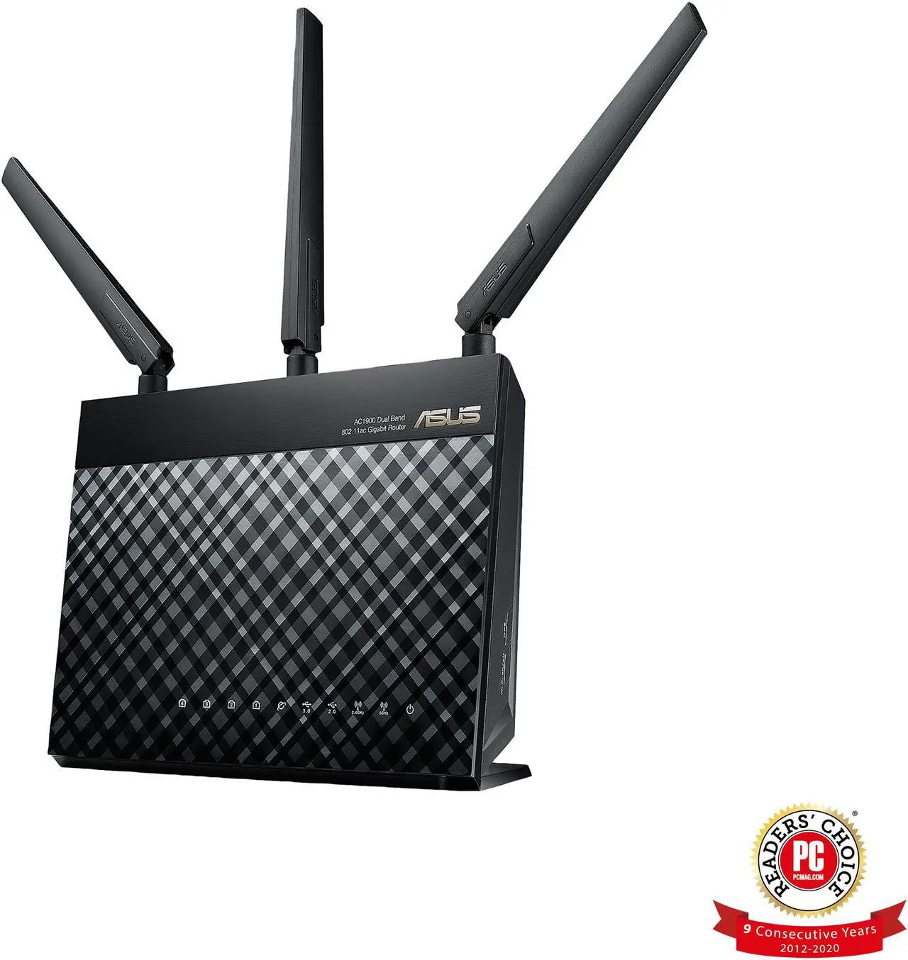 Main image of Asus AC1900 Dual Band Gigabit WiFi Router with MU-Mimo, Aimesh for Mesh WIFI System, Aiprotection Network Security Powered by Trend Micro, Adaptive Qos and Parental Control (RT-AC1900P)