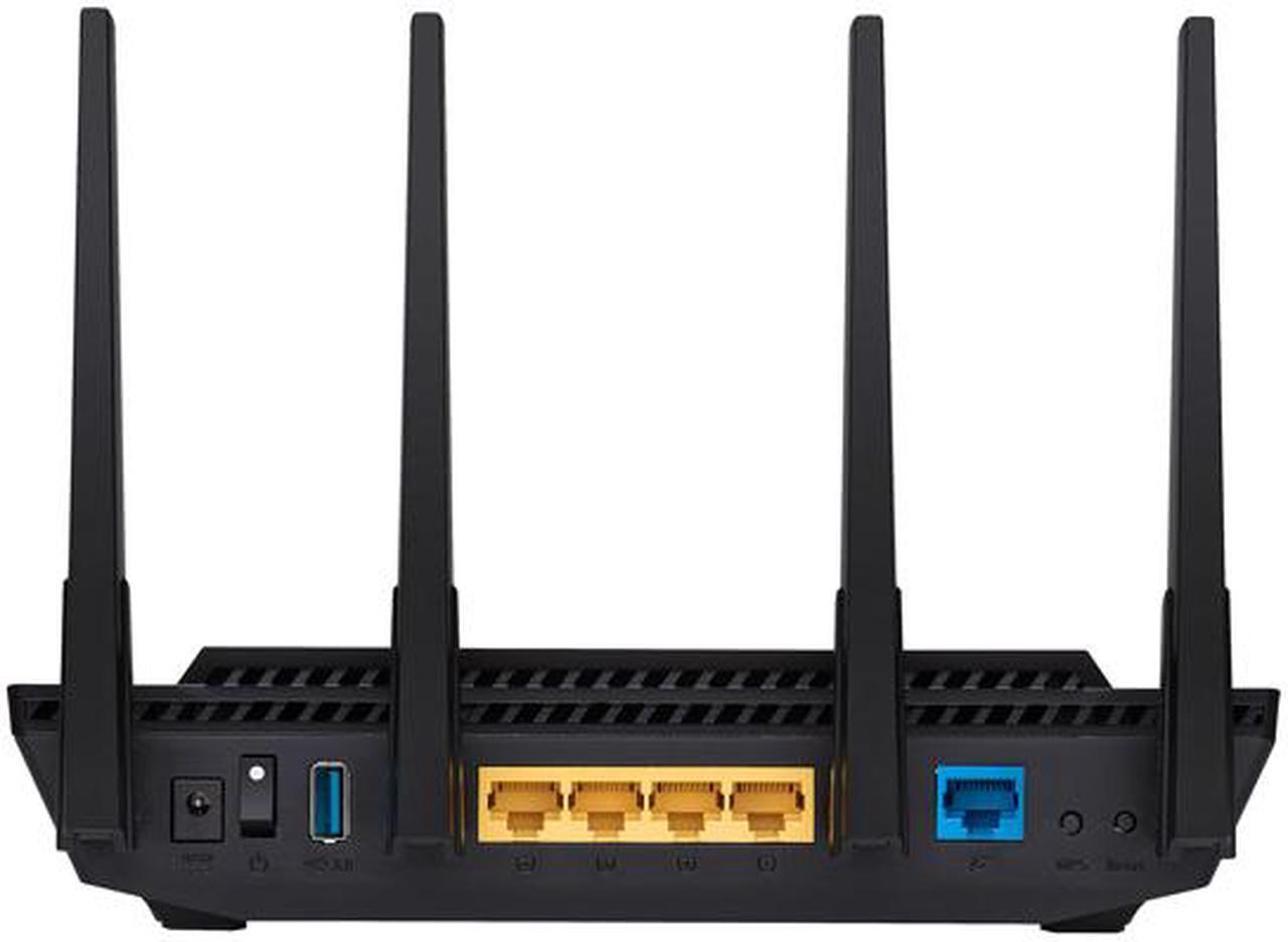 Alt view image 4 of 6 - ASUS RT-AX3000 Dual Band WiFi Router, WiFi 6, 802.11ax, Lifetime Internet Security, support AiMesh Whole-home WiFi, 4 x 1Gb LAN ports, USB 3.0, MU-MIMO, OFDMA, VPN