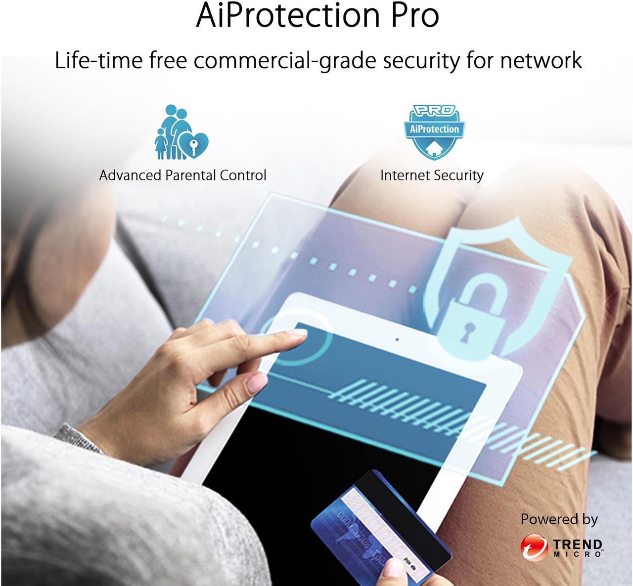 Alt view image 4 of 7 - ASUS ZenWiFi AC3000 Tri-Band Mesh WiFi System - Whole Home Coverage up to 5400 sq.ft & 4+ rooms, AiMesh, Included Lifetime Internet Security, Easy Setup, 3 SSID, Parental Control, White(CT8 2PK)