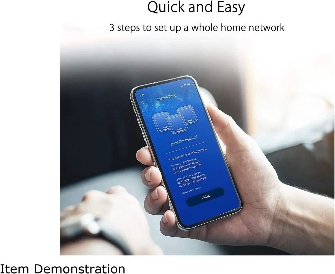 Alt view image 4 of 5 - ASUS ZenWiFi AX Mini Whole Home Dual Band Mesh WiFi 6 System (XD4) - 3 Pack Special Wood Pattern, Coverage up to 4800 sq.ft & 25+ Devices, 1800Mbps, AiMesh, Parental Controls, Easy Setup