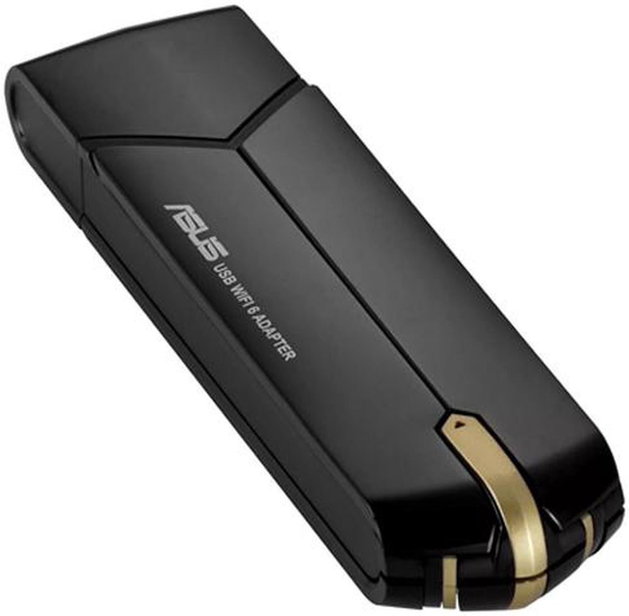 ASUS USB-AX56 Wireless Adapter IEEE 802.11a
IEEE 802.11b
IEEE 802.11g
WiFi 4 (802.11n)
WiFi 5 (802.11ac)
WiFi 6 (802.11ax) 1 x USB 3.2 Gen1 802.11a: up to 54 Mbps
802.11b: up to 11 Mbps
802.11g: up to 54 Mbps
WiFi 4 (802.11n): up to 400 Mbp