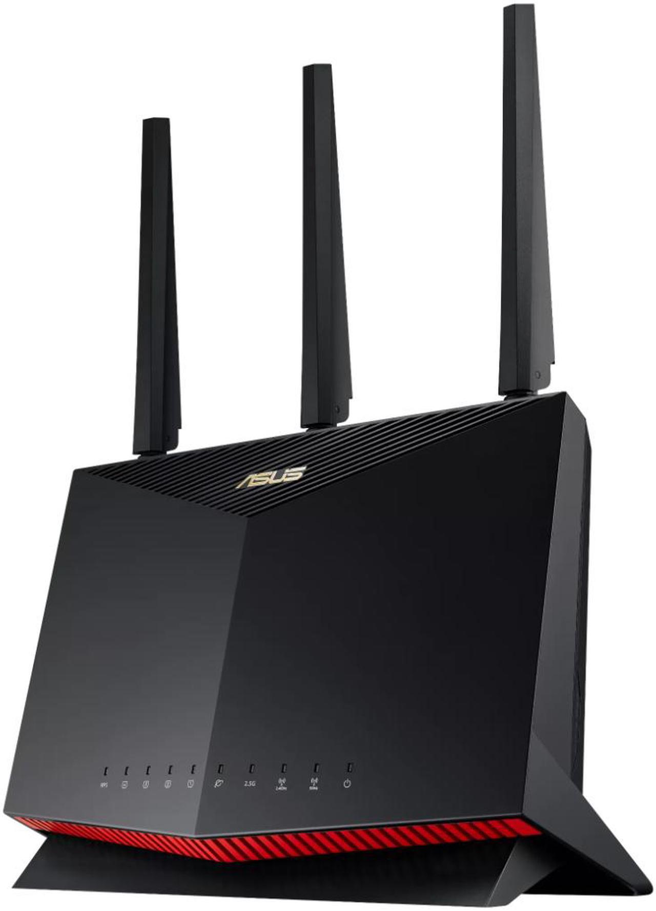 Alt view image 2 of 7 - ASUS RT-AX86U Pro (AX5700) Dual Band WiFi 6 Extendable Gaming Router, 2.5G Port, Gaming Port, Mobile Game Mode, Port Forwarding, Subscription-Free Network Security, VPN, AiMesh Compatible