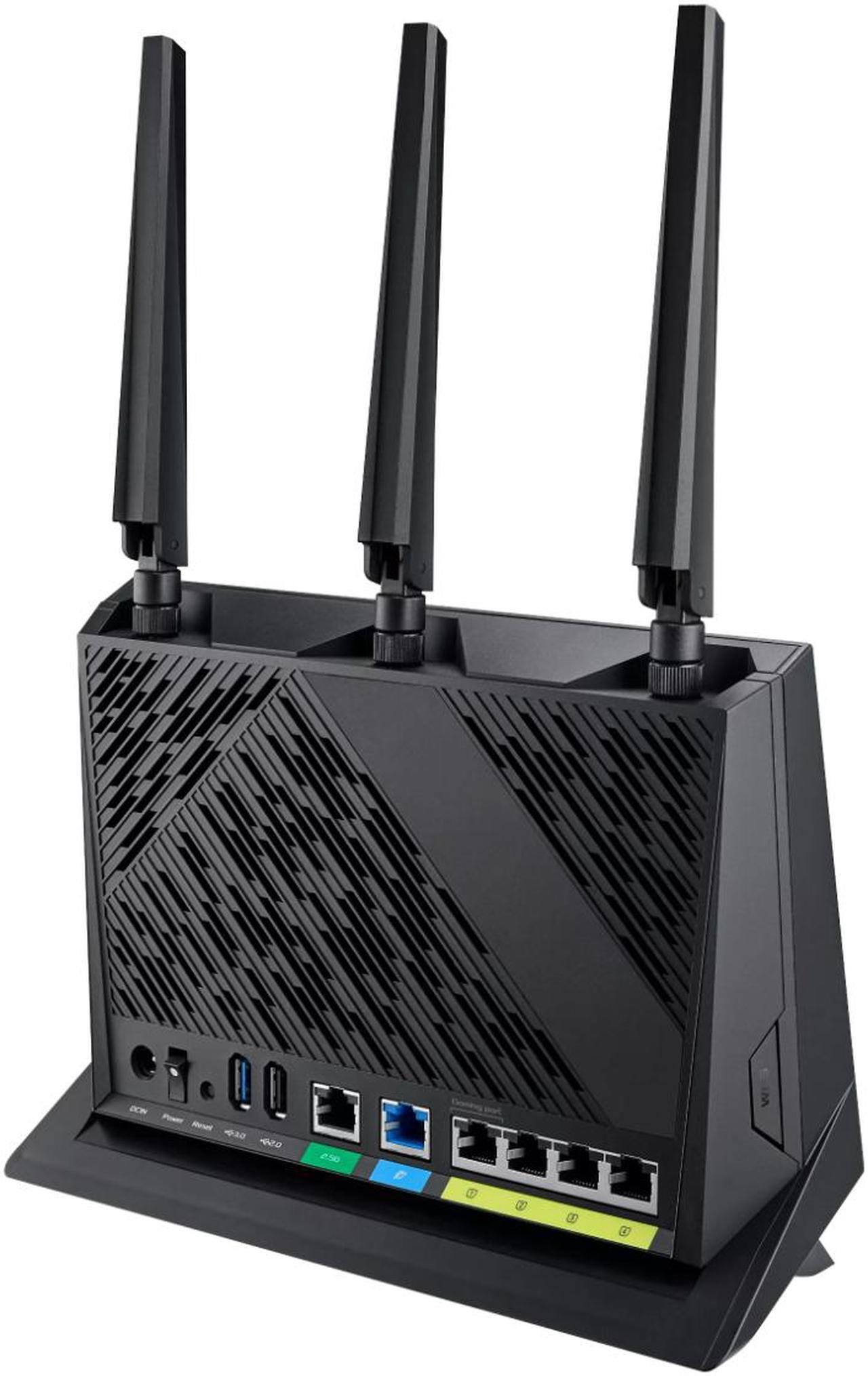 Alt view image 4 of 7 - ASUS RT-AX86U Pro (AX5700) Dual Band WiFi 6 Extendable Gaming Router, 2.5G Port, Gaming Port, Mobile Game Mode, Port Forwarding, Subscription-Free Network Security, VPN, AiMesh Compatible