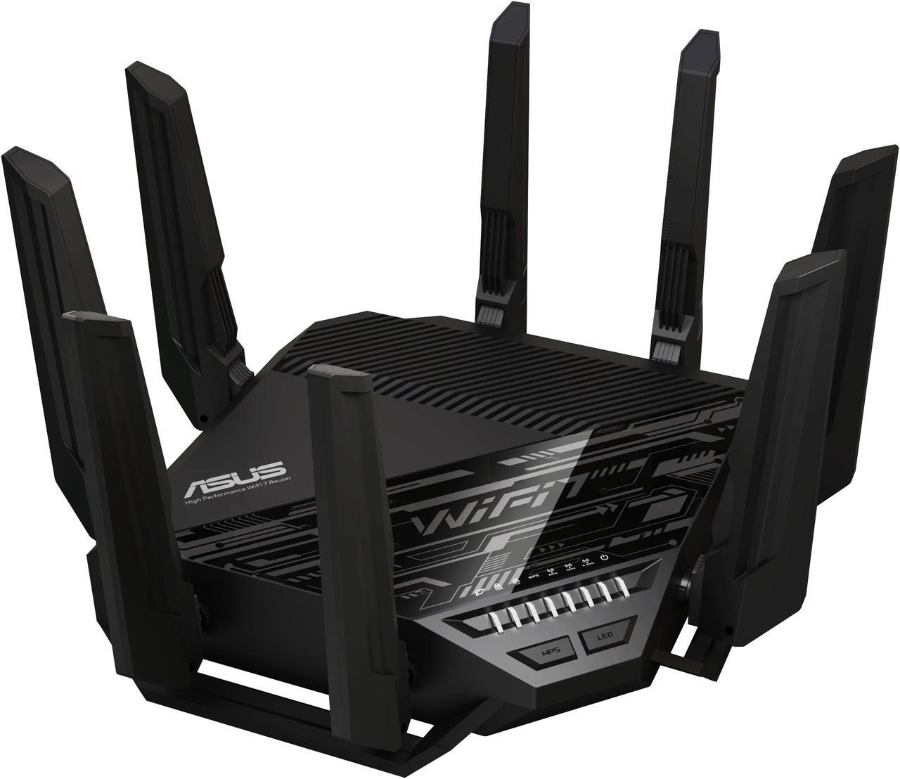 Alt view image 6 of 9 - ASUS RT-BE96U BE19000 802.11BE Tri-Band Performance WiFi 7 Extendable Router with 6GHz support, Dual 10G Port, 320Mhz, lifetime internet security , *MLO, AiMesh Support