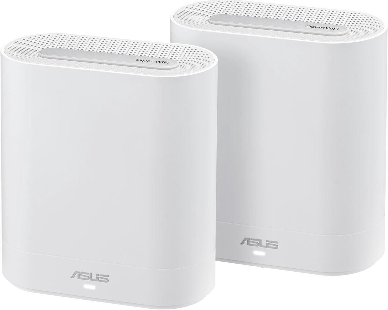 ASUS ExpertWiFi EBM68 AX7800 Tri-band Business Mesh WiFi 6 System (2 Pack) - Custom Guest Portal & SDN, Easy Setup and Remote Management, Scalable with ExpertWiFi, AIMesh, Free Commercial-grade Network Security & VPN, VLAN, Dual and backup