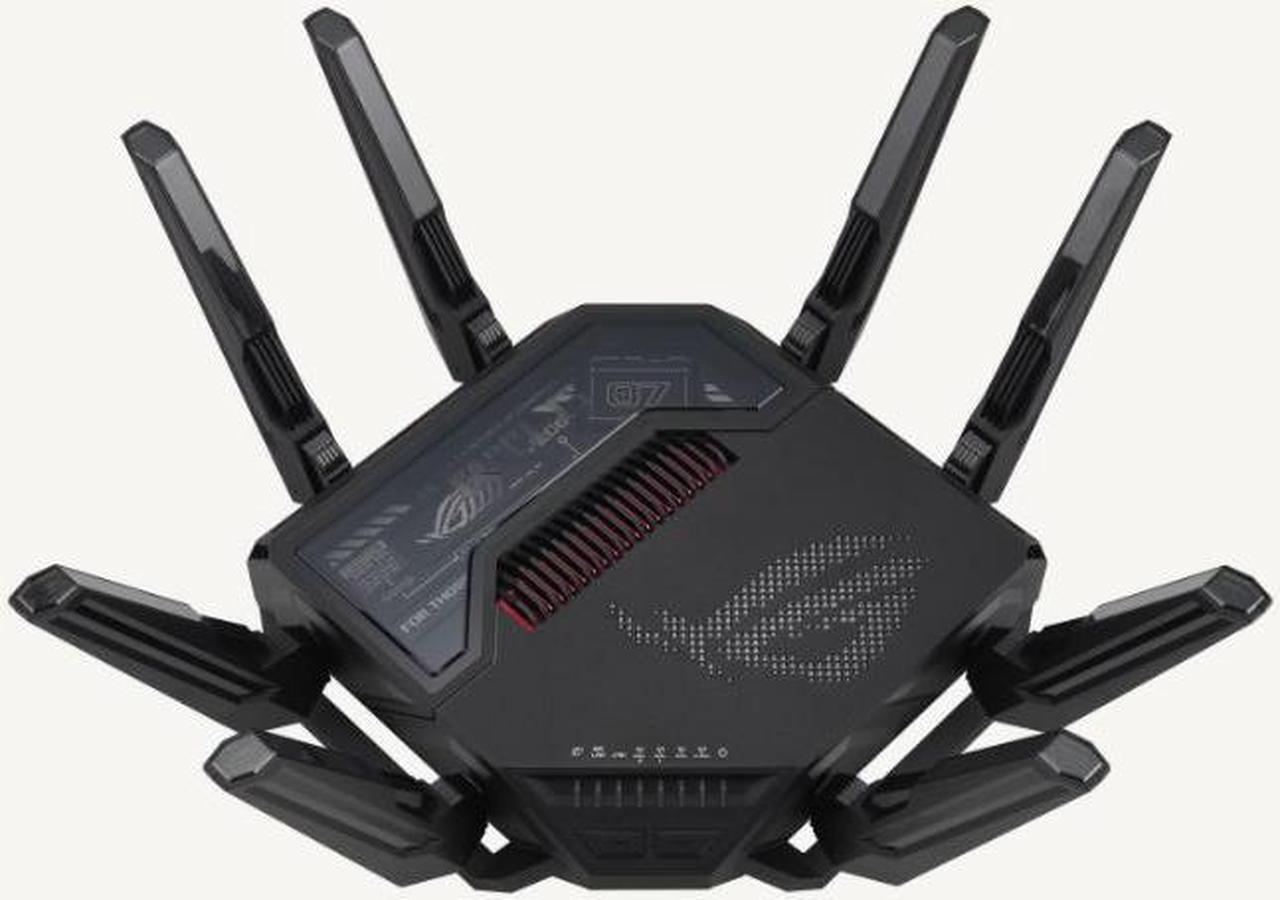 Alt view image 3 of 8 - ASUS ROG Rapture GT-BE98 PRO First Quad-Band WiFi 7 Gaming Router supports 320MHz, Dual 10G Port, Triple-level Game Acceleration, Mobile Game Mode, Subscription-Free Security, AiMesh, and VPN features